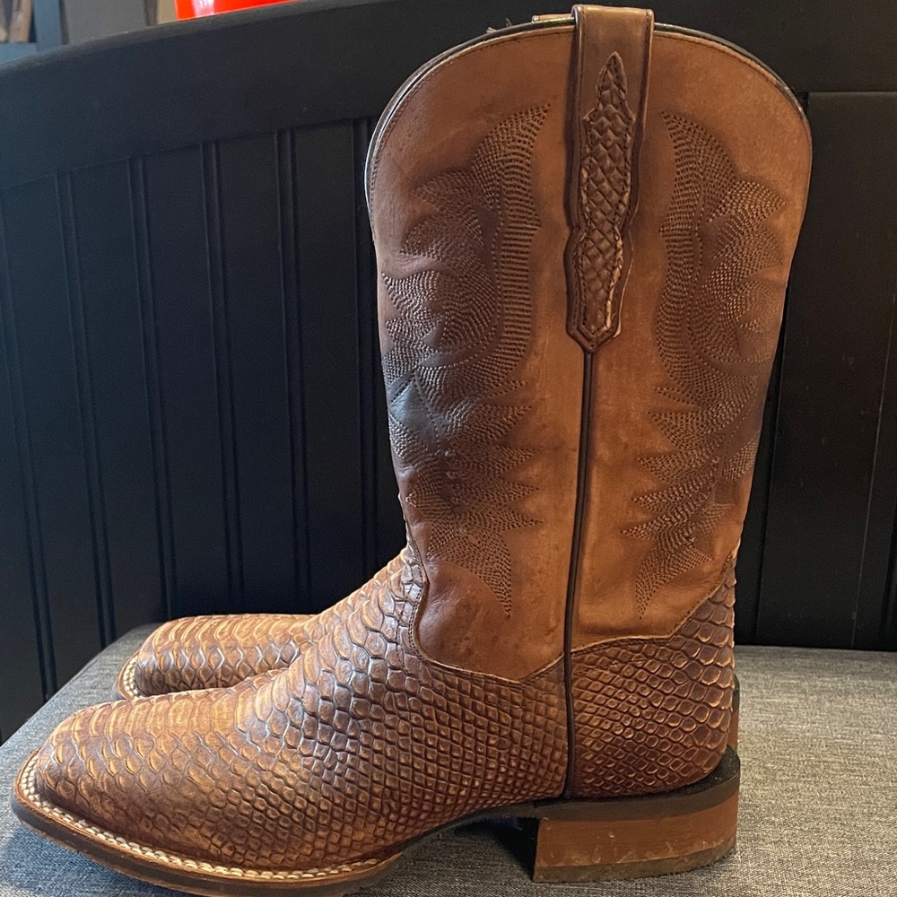 Dan Post Men’s Brown Cowboy Boots 10.5 - Picture 5 of 8